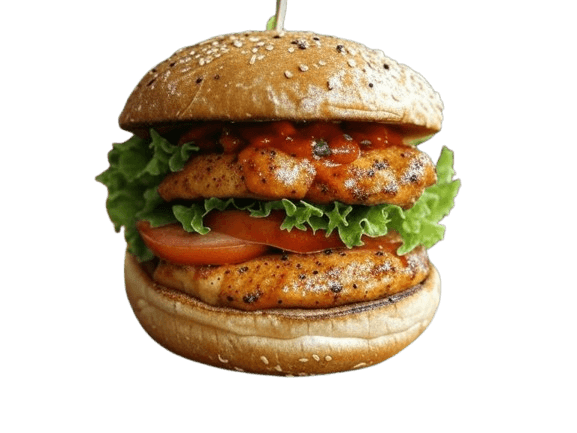 Spicy Sriracha Chicken Burger