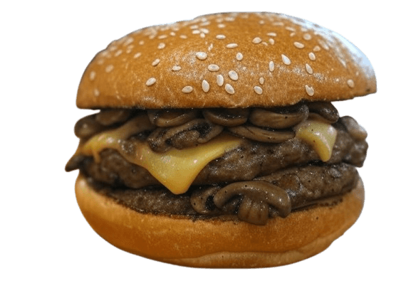 Truffle Mushroom Swiss Burger
